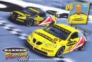 2007 Leighton Reese Banner Racing Pontiac GXP.R GT Grand Am RSCS Hero Card