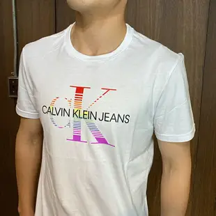美國百分百【全新真品】Calvin Klein 短袖 T恤 CK T-shirt 短T LOGO 黑色 白色 BI26