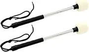 ERINGOGO Professional Snare Drum Mallets Wool Felt Stainless Steel Handle Drum Percussion