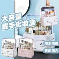 在飛比找momo購物網優惠-【樂晨居家】大容量手提化妝盒-大號(收納、整理、其他)