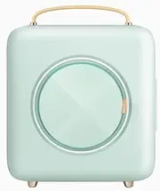 9L Makeup Refrigerator With Mask Heating Function Portable Personal Skincare Fridge Mini Beauty Fridge For Skincare Products, Cosmetics,Face Masks (Color : Green)