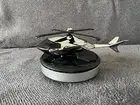 Gift Solar Powered Helicopter Air Freshener Diffuser Car Home Silver