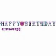 Frozen Add an Age Happy Birthday Banner