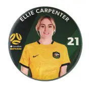Football Australia Matildas Ellie Carpenter Player Badge Photo Image