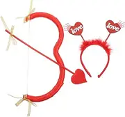 [iplusmile] Cupid Headband Decorative Costume Kit for Valentine's Day Parties Unique Photo Booth Accessory for Women and Eye Catching Design