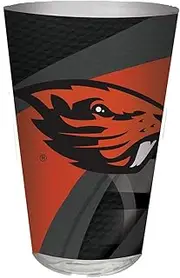 The Memory Company NCAA Pint Glass Carbon Design Virginia Cavaliers, Team Color, 16oz
