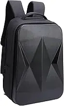 Satellite Backpack Water Protective Travel Case with USB Charging Port for Cables Power Supply Kickstand Pipe Adapter Outdoor Travel Storage Nylon Polyester PU Leather 48x33x19cm