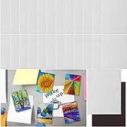 Engrowtic 25 Pcs Mini Magnetic Painting Canvas Panel Mini Canvas Boards for Painting Tile Art for Fridge Locker Art Crafts DIY(Rectangle,2 1/5 x 3 in)