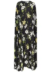 Bernadette Eleonore Floral-embellished Maxi Dress - Black - 40 (UK12 / M) 40 (UK12 / M)
