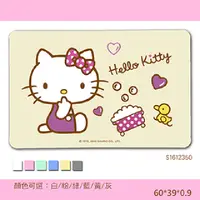 在飛比找PChome24h購物優惠-Hello Kitty珪藻土吸水地墊 (彩印-歡樂澡堂) 三