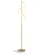 BRIGHTECH Saturn Brass LED Floor Lamp