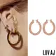 LUV AJ 好萊塢潮牌 玫瑰金簡約 小寬版圓耳環 Celine Hoops