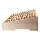 48 Grid Wooden Cell Phone Holder Desktop Organizer Storage Box Cell Phone