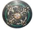 30" Marble Inlay Table Top for Home Decor, Outdoor Sofa Center Table Gifts