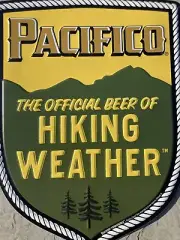 New Pacifico Hiking Sponsored Mexico Import Beer metal Tin Tacker beer sign Lot