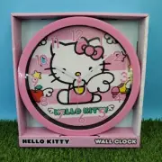 10" Hello Kitty Wall Clock - Analog Display New In Box (Same Day Shipping) Xmas