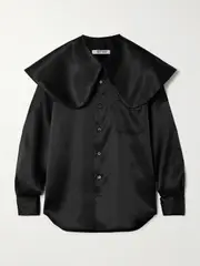 [Comme des Garçons Comme des Garçons] Comme des Garçons Comme des Garçons - Layered Satin Blouse - Black - 3 3 Black