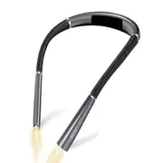GREY LED Neck Reading Light Flexible USB Rechargeable Hands Free Bed Night Book Lamp