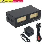 Black MIC-73 Voice Control Square Analog VU Meter Wire-free + LED Warm Backlight