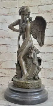Collectible Art bronze sculpture Putti Cupid Decor Mythical Valentine Gift Deal