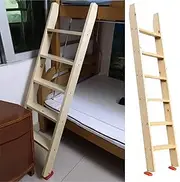 Wooden Kids Bunk Bed Ladder Only, Dorm Rv Camper Loft Bed Ladder with Hook Brackets & Non-Skid Feet Pads & 3.9" Wide Pedals, College Children's Bedroom (Size : 105cm/41.3inch Tall)