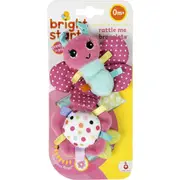 Bright Starts Rattle Me 11cm Bracelets Crinkle Soft/Plush Toys Newborn/Baby 0m+