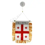 Georgia Republic Flag Mini Banner / Double Sided Mini Georgia Car Window Flag