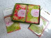 CASPARI "TONKIN PETER FREY" JUMBO CARDS - PRE-LOVED+ TWO NEW TALLIES- PRISTINE!