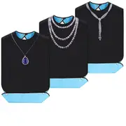 3 Pack Adult Bibs for Elderly Washable, Feeding Adult Bib with Crumb Catcher Waterproof Clothing