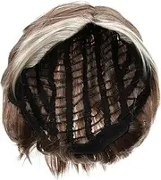 EPIGEIST 1pc Men Decorative Hairpiece Short Straight Wig for Cosplay Halloween Parties Gradient Color Comfortable Design Fashionable Style for Theme Events