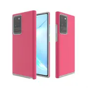 For Samsung Galaxy Note 20 Ultra Anti-slip Armor TPU + PC Protective Case, Rose Red