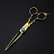 Hair Cutting, 6 Inch Professional Upscale Cross Scissor Haircut Thinning Barber Cutting Shears Hairdressing