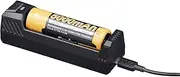 Fenix are-X1 Smart Battery Charger - Portable Battery Charger Display Fast Charge USB/Type C Charge - Universal Charger Built Charge Remote Controls, Mice, Mini Fans, Flashlights & Clocks - Black