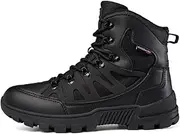 [Lfzhjz] Water Resistant Breathable Combat Boots Men, Lace Up Military Boots for Men, with Military Outdoor Jungle Tactical Work
