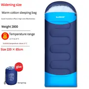 GGP Sleeping Bag Lightweight For Adults, Camping, Hiking, Backpacking (With Accessories + Eye Mask + Earbuds + Square Pillow)
