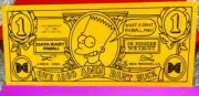 Genuine RARE Simpsons Pinball Promotional BART BUCK Data East NOS BRAND NEW A23