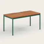 [Recess] Everyday Desk, Large - 150W x 75D x 75H (cm) / Walnut / Forest Green