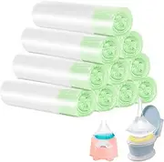 Tebery 100 Pack Portable Potty Chair Liners with Drawstring Potty Bags Potty Liners Disposable for Baby Toilet Potty Training Seat