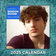 Benson Boone 2025 Pop Music Stars Calendar, 12-Month Singer Wall Calendar