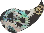 SUPVOX Acoustic Guitar Pickguard Decorative Self Adhesive Scratch Plate Sticker Lightweight Durable Protection for Various Guitar Types Unique Grain Teardrop Design for