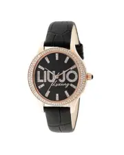 Liu Jo Luxury Leather Quartz Analog Watch with Steel Case and Mineral Glass -