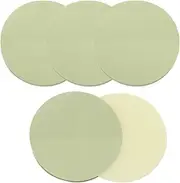 ONLYKXY 4 Pack Round Clear Sticky Notes 1.77inch Waterproof Self-Stick Book Tabs 200 Sheets PET Markers Sticky Notes Pad Index Sticker (Green)