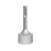 SDS Plus Ground Rod Driver for Rotary Hammer Drills Metal , Ground Rod Bits Driver Socket for GBH-3 Silver