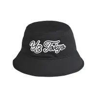 在飛比找Yahoo奇摩購物中心優惠-Y-3電繡徽章布貼LOGO透氣帆布漁夫帽(黑)
