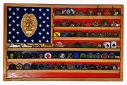 North Dakota State Trooper / Police Challenge bd Coin Display 70-100 Coins TRAD