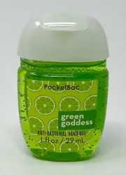 1 BATH & BODY WORKS GREEN GODDESS POCKETBAC ANTI BACTERIAL HAND GEL SANITIZER