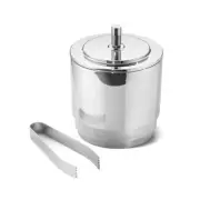 Georg Jensen Manhattan Ice Bucket & Tongs - New In Box