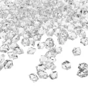 1000pcs Fake Ice Rocks, Dazzling Resin Crushed Ice Fake Diamonds, Clear