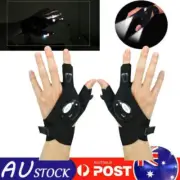 Waterproof Night Light Fishing Gloves with LED Flashlight Rescue Tools Outdoor