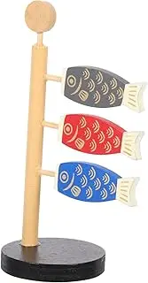 CLISPEED Japanese Style Carp Flag Decor Boy's Day Present Creative Table Ornament Artistic Living Accent and Adorable Home Decoration